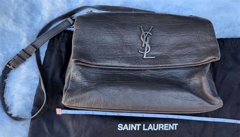 ysl west hollywood bag crocodile|SAINT LAURENT Calfskin Crocodile Embossed Medium West .